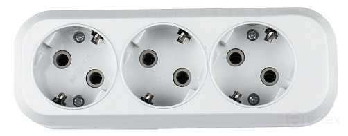 Колодка УЗ-3-GRAND трехместная с заземлением 5130 IN HOME