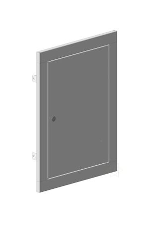 MULTICOLOR Front panel of the shield 1-x dv. (500x630) / Housing of the shield IP30 RAL7035 (built-in type of execution) (WxHxD)