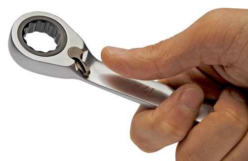 Combination key with ratchet, 32mm