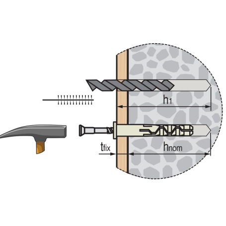 Dowel-nail PDG LK 6x80 ( 800 pcs.)