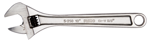 Adjustable chrome key with plastic handle 6";