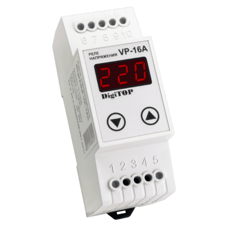 Voltage relay Vp-16 on DIN rail