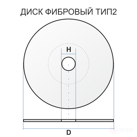 Fiber disc 2 225 22.23 Fiber A 40 K 80 PROM CERAMIC