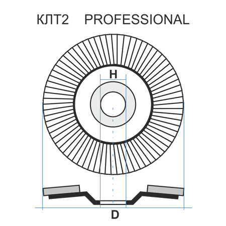 Petal end circle KLT 2 125 22.23 Fabric A 24 80