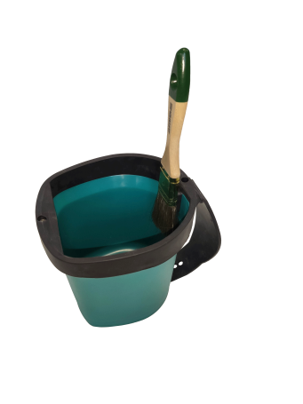 1.5 L paint bucket with magnet and 2 replaceable cartridges