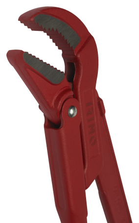 Pipe wrench with S-jaws, 1 1/2"