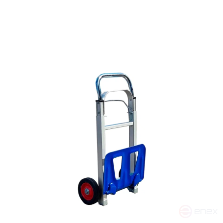 Folding aluminum cargo trolley KG 90 And d 150 cast wheels