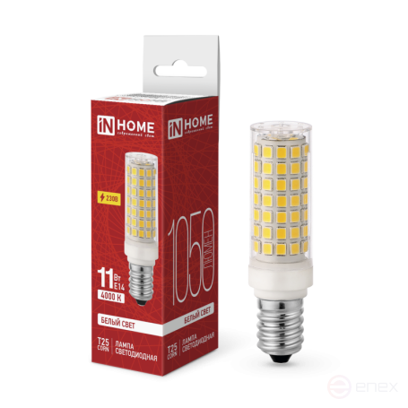 LED Lamp LED-T25-CORN 11W 230V E14 4000K 1050Lm IN HOME