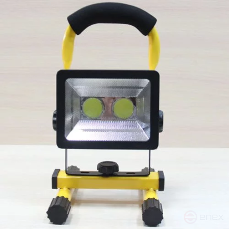 Светодиодный прожектор переносной аккумуляторный Mosvolt RCH FL COB 2*15W