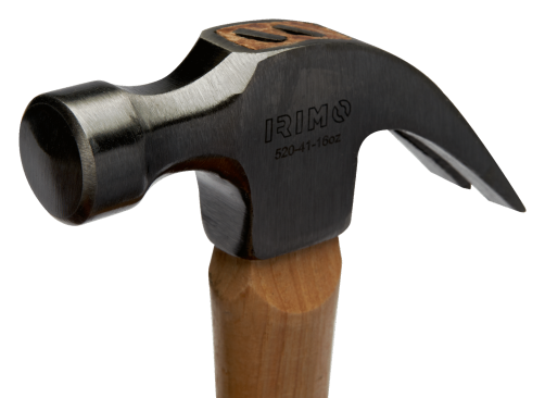 Claw hammer with handle made of American hazel, 710g