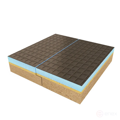 Панель Комфорт+ 1250х595х26 #1 ЧТ бейсик10/мембрана4/двп11