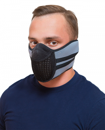 Тепловая маска Балаклава 3 в 1 ТМ 1.4. (черно-серая) САЙВЕР|SAYVER