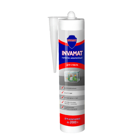 INVAMAT 800 Aquarium sealant, 310 ml cartridge, transparent