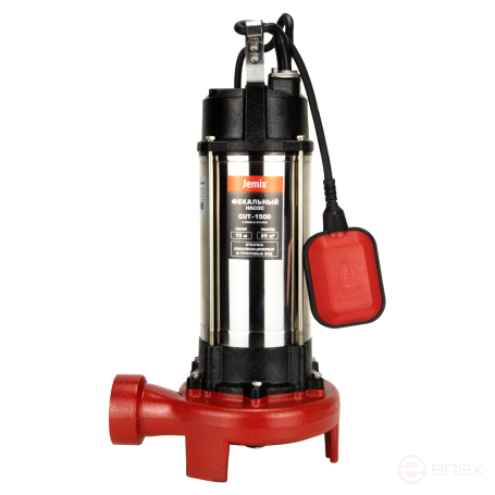CUT-1500, Насос фекальный, со стандартным режущим ножом, 1500 Вт. JEMIX