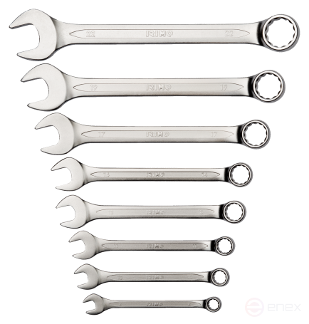 Набор комбинированных ключей, 8 шт. (8 - 22 мм), пластиковый держатель