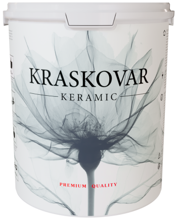 Краска керамическая Kraskovar Keramic антивандальная Белый 9 л.