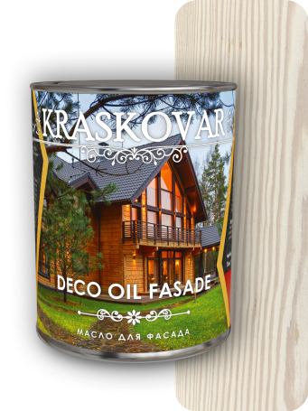 Facade oil Kraskovar Deco Oil Fasade Snow-white 0.75 l.