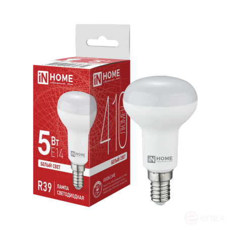 LED Lamp LED-R39-VC 5W 230V E14 4000K 410Lm IN HOME