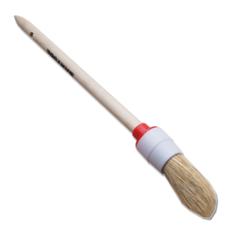 Кисть "SANTOOL" круглая №2 (20 мм) с деревянной ручкой