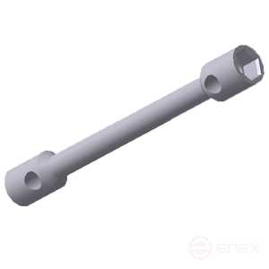 Cylinder straight key 32x38 isp. 2 crash