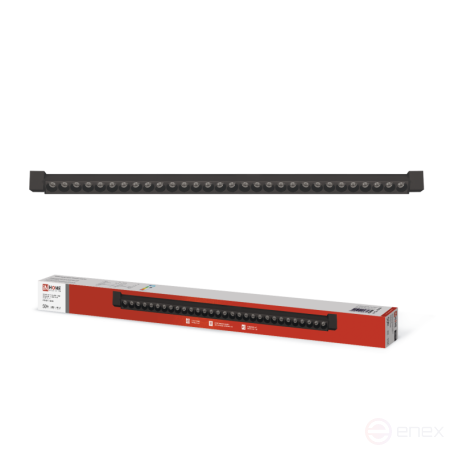 Светильник трековый линейный светодиодный поворотный LTR-02R-TL 50Вт 4000К 5000Лм 870мм IP40 24 градуса черный серии TOP-LINE IN HOME