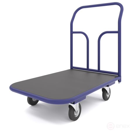 Platform trolley with rubber coating TPR 1 (500x800) wheels f 125