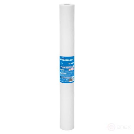 PP-5 M-L, Polypropylene AQUABRIGHT cartridge for mechanical water purification, 5 microns. SLIM 20 inches