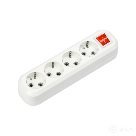 Колодка УЗВ-4-GRAND четырехместная с выключателем и заземлением 5240 IN HOME