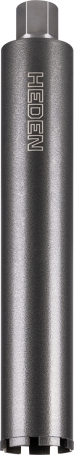 Heden diamond crown 82x450 mm, 1 1/4" UNC, 7 segments, art. 410.004