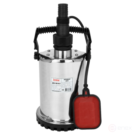 DNN-116-6.5, JEMIX drainage pump, stainless steel housing.steel, 400 W, output 116 l/min.