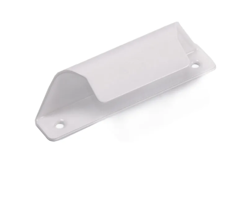 Balcony shell handle zinc white, 60 pcs.