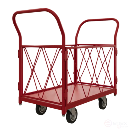 Тележка платформенная с бортами ТБ 1 RT (500х800) колёса d 125