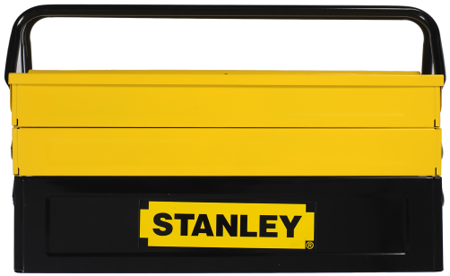 Expert Cantilever tool box with 5 folding sections metal yellow-black STANLEY 1-94-738. 45x20.8x20.8 cm