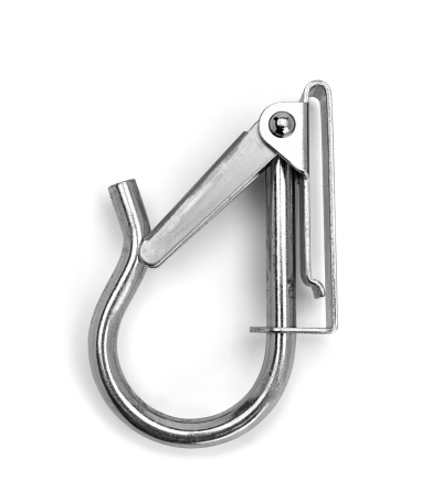 Metal carabiner for chain saws