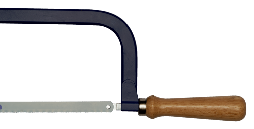 Ножовка по металлу с деревянной рукояткой, 300x100 мм