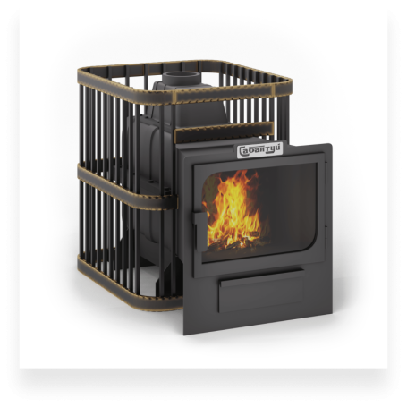 Печь Квадро Чугун 24 панорама