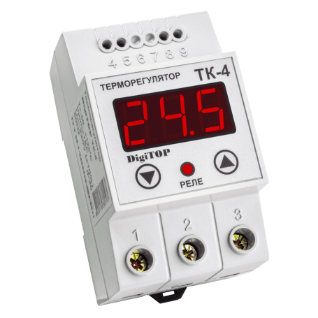 Temperature controller TK-4 on DIN rail