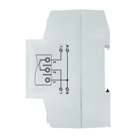 Voltage relay with current control VA-32A on DIN rail