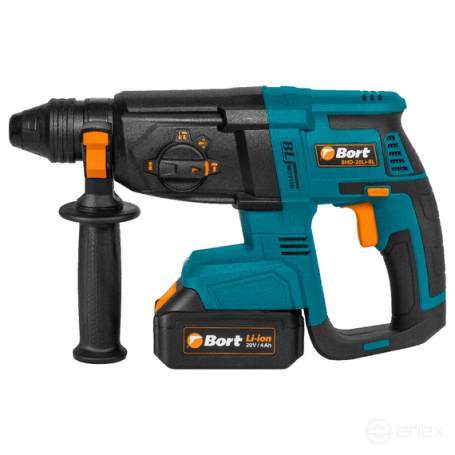 Перфоратор аккумуляторный BORT BHD-20Li-BL (2x4,0А.ч)