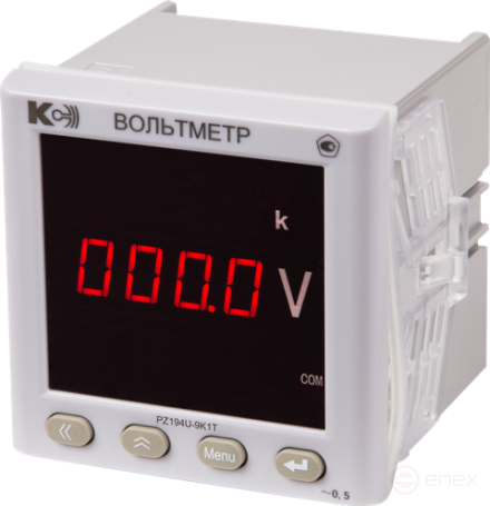 Voltmeter PZ194U-9K1T-00101-100V/100V-4...20mA-K-0.5