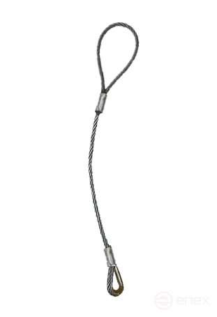 1СК-0,4/0,5м строп OCALIFT канатный опресовка - петля с коушем без крюка