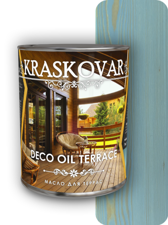 Масло для террас Kraskovar Deco Oil Terrace Волна 0,75 л.
