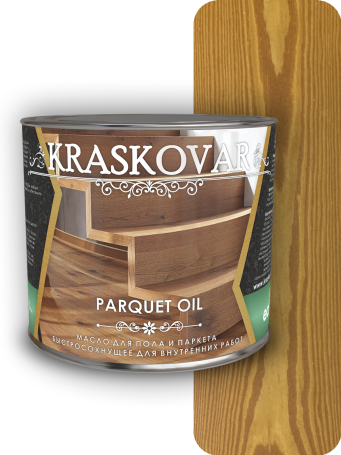 Quick-drying floor and parquet oil Kraskovar Parquet oil Teak 2.2 l.