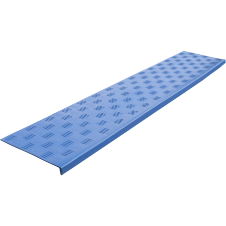 Anti-slip pad on the step is Long-max angular (rubber tread) 1500x300x30, blue