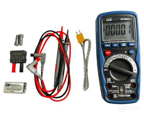 DT-9919 Цифровой тестер с функцией True RMS и автоматическим выбором диапазона