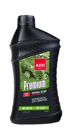 AEG Premium HD SAE 30 API SJ/CF Oil 4T, 600 ml