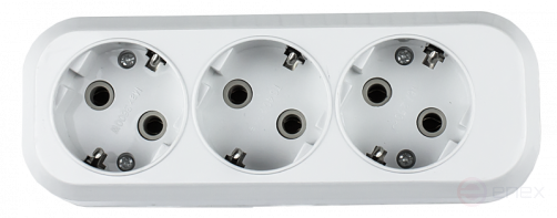 Колодка УЗ-3-GRAND трехместная с заземлением 5130 IN HOME