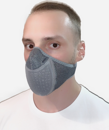 Антивирусная (бактерицидная) маска Полумаска БМ 1.1. (серый) САЙВЕР|SAYVER