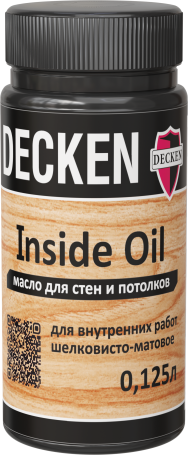 Масло для стен и потолков DECKEN Insidе Oil, 0,125 л