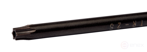 Г-образный ключ Torx TR9 с черненой поверхностью и с закаленным наконечником